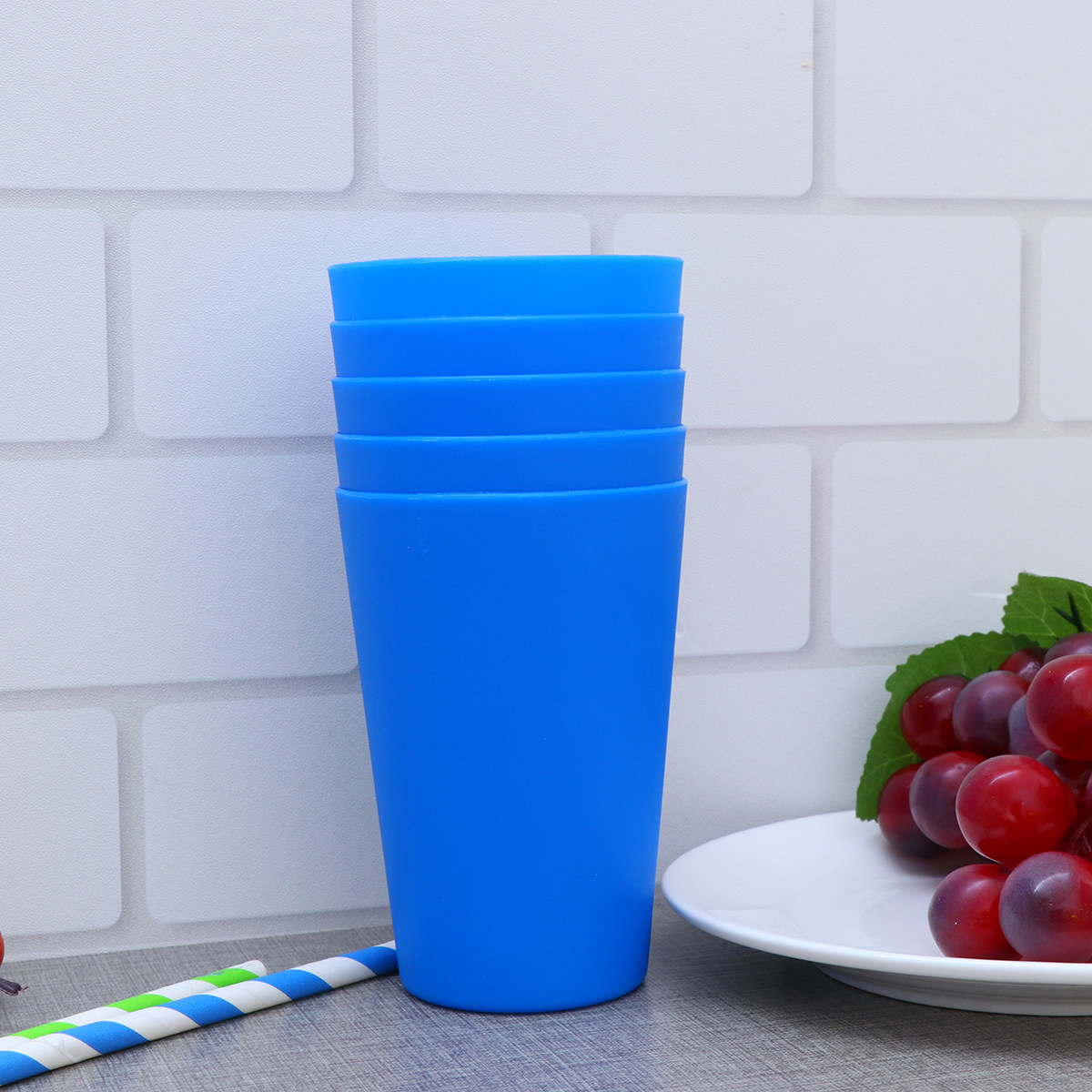 Wine Beer Restaurant - 12Pcs Matte Plastic Drinking Cups Reusable