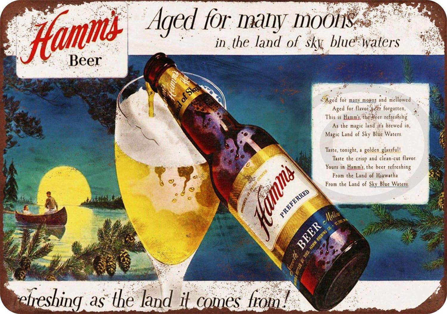 Wine X Beer - Tin Sign 8