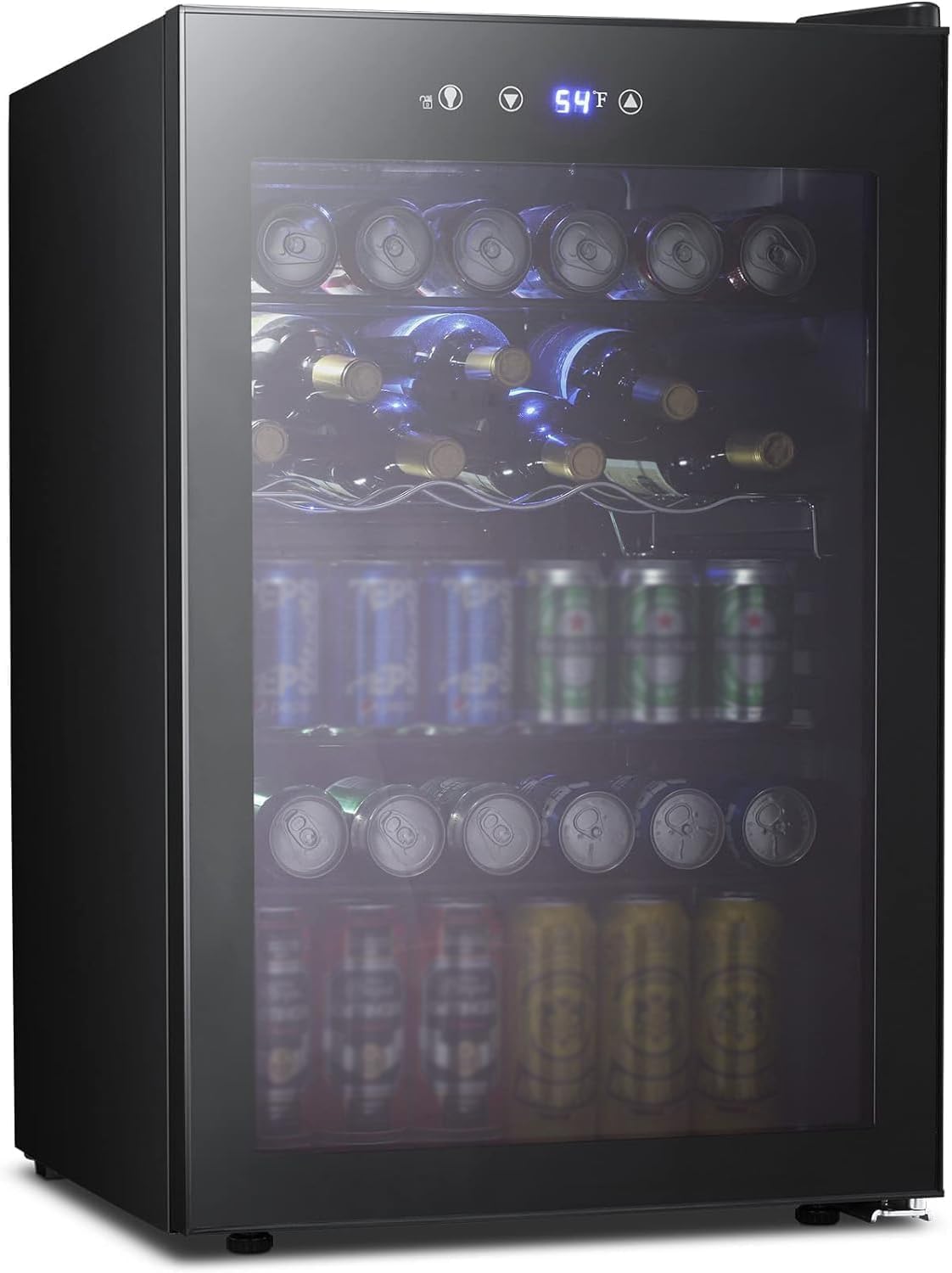 Wine Beer Mini Fridge - 4.5 Cu.ft Beverage Cooler, 145 Can