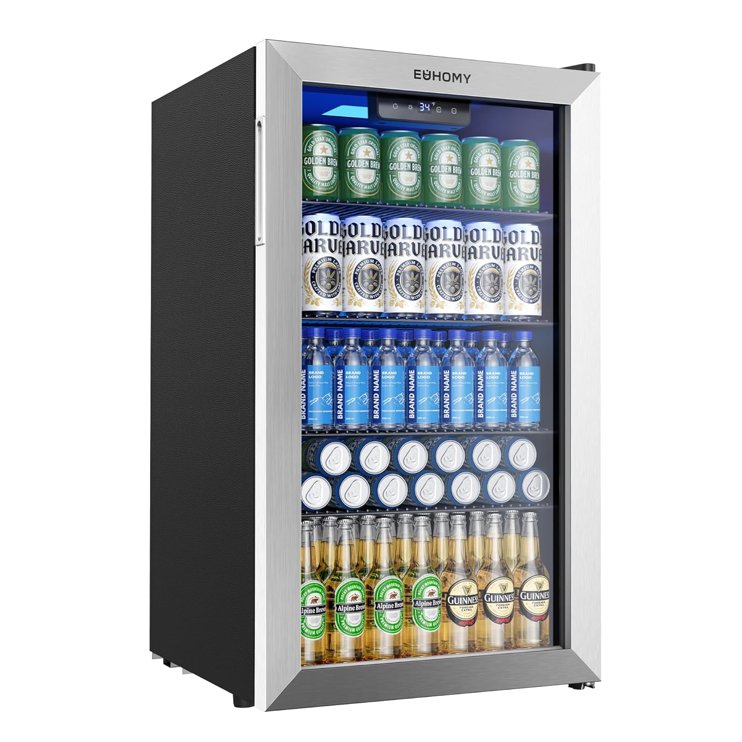 Wine Beer Mini Fridge - Mini Fridge 130 Can Beverage Refrigerator