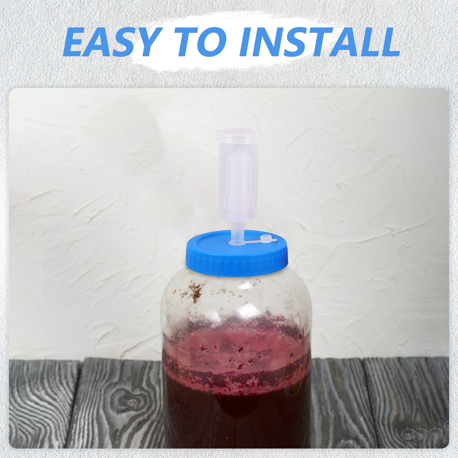 Wine Beer And Mead - 2Pcs Airtight Brewing Fermentation Lid Airlock