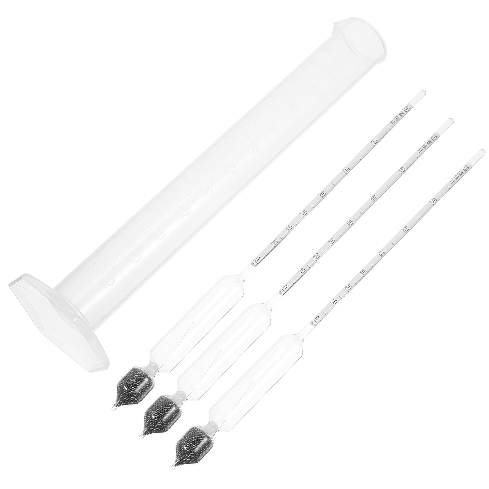 Wine Beer And Mead - 1Set Glass Alcohol Meter Hydrometer for