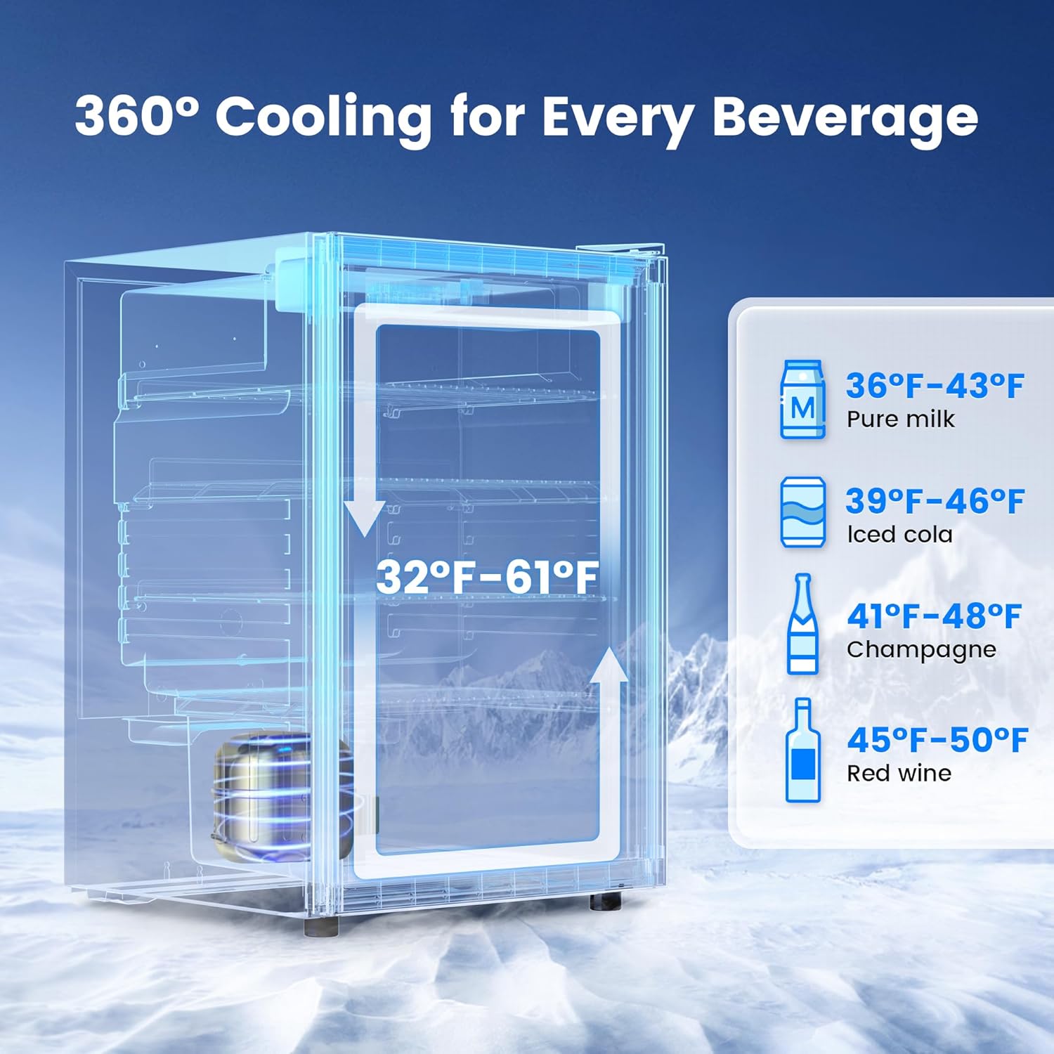 4.5 Cu.Ft Beverage Cooler 145  - Wine Beer Mini Fridge review and price