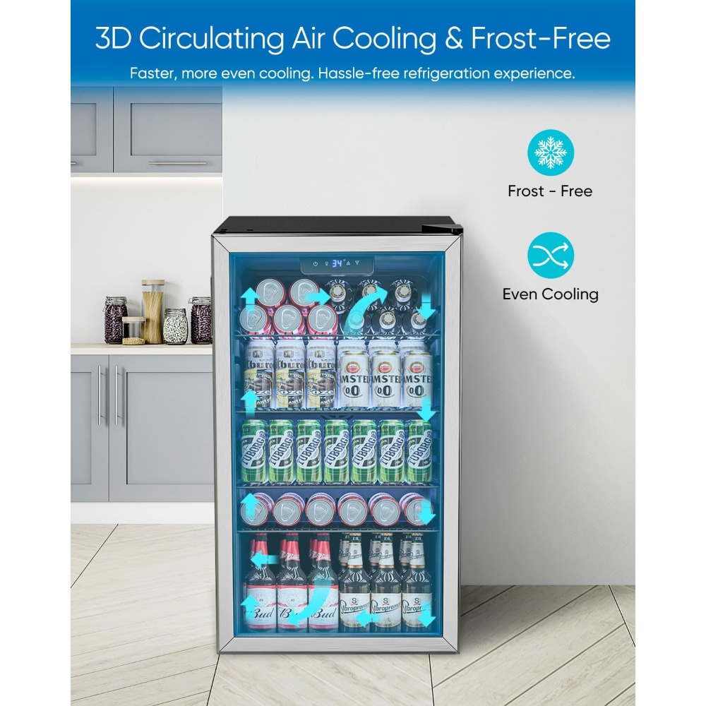 Beverage Refrigerator Cooler - - Wine Beer Mini Fridge review and price