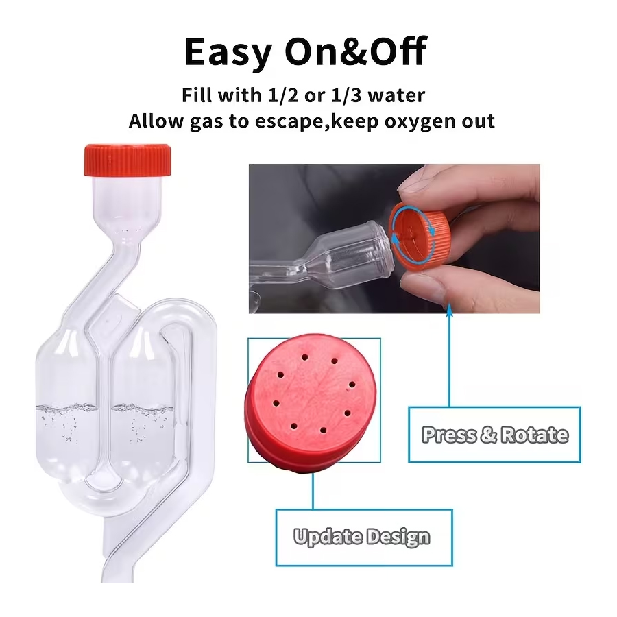 S-Shape Airlock With Food Grad - Wine Beer Making Supplies review and price