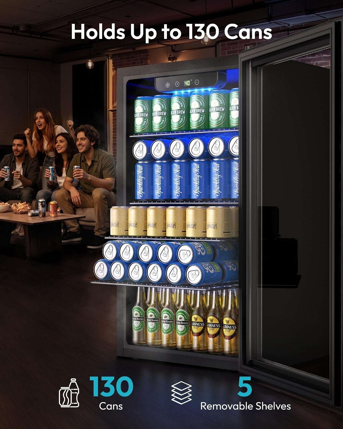 Mini Fridge 130 Can Beverage C - Wine Beer Mini Fridge review and price