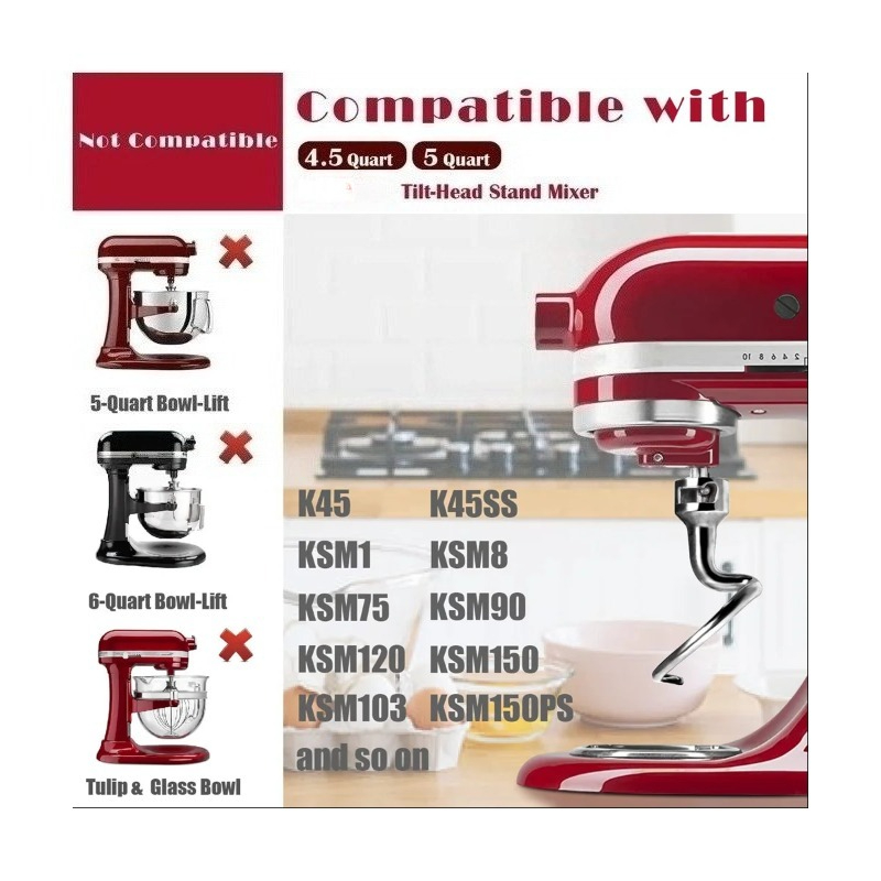 Stainless Steel Spiral Dough H - Kitchenaid Mixer Hand Mixer review and price