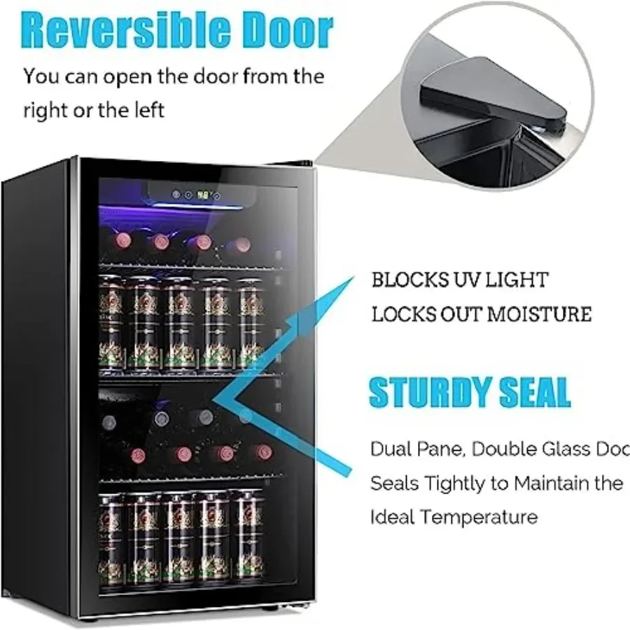 26 Bottle 130 Can Wine Cooler/ - Wine Beer Mini Fridge review and price