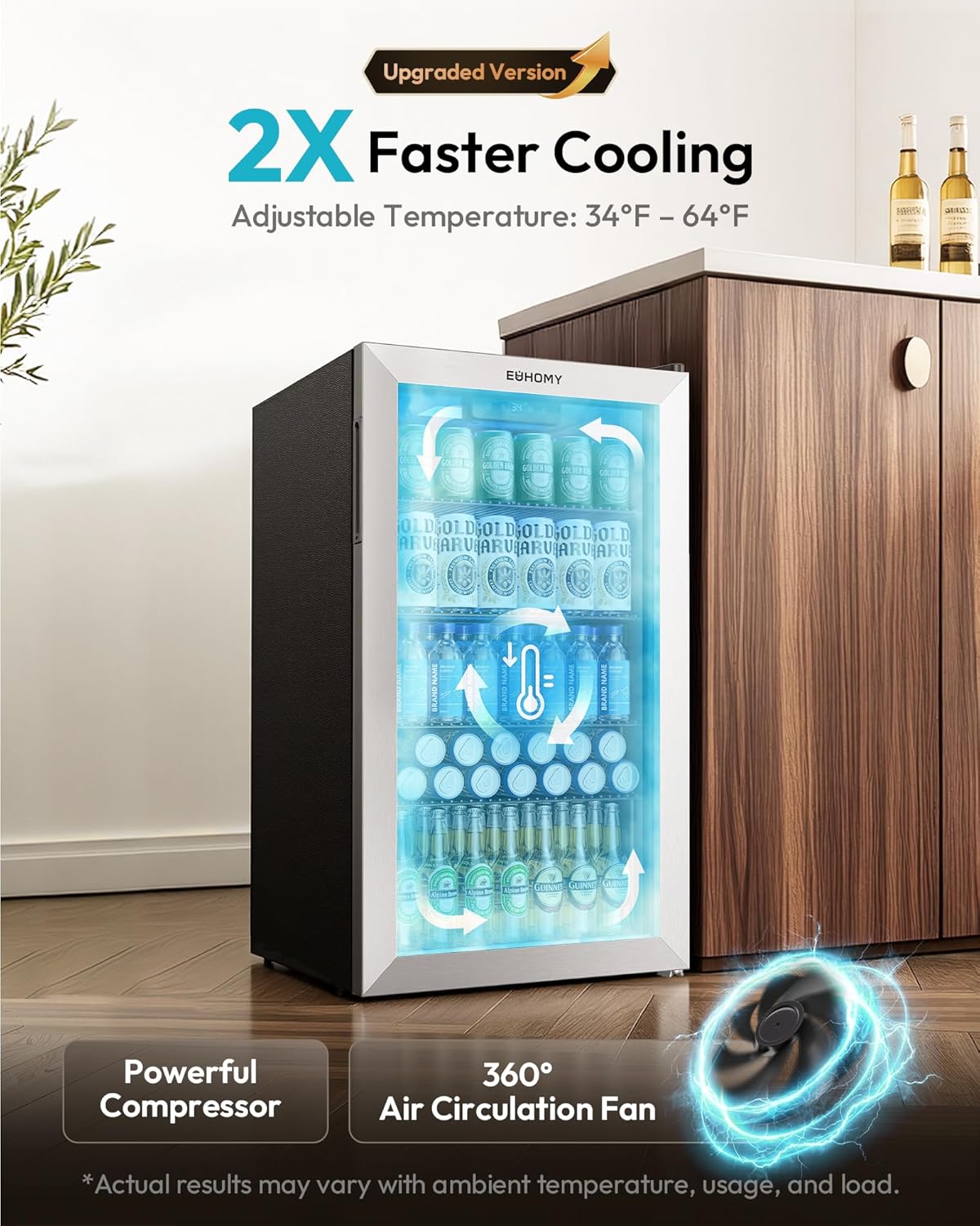 Mini Fridge 130 Can Beverage R - Wine Beer Mini Fridge review and price