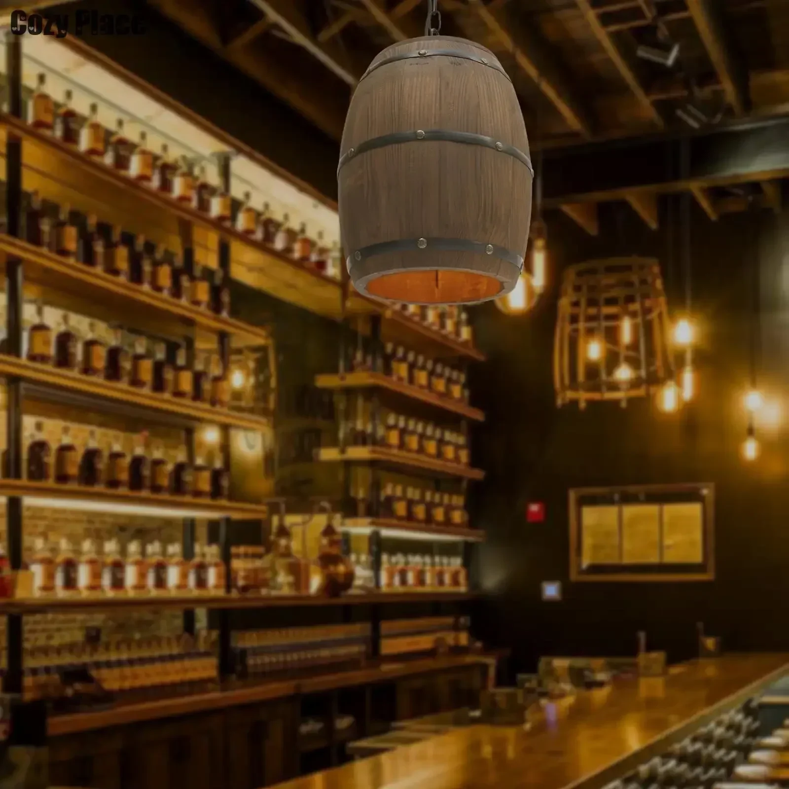 Rustic Lamp Vintage Chandelier - Wine & Beer Unlimited Spirits review and price