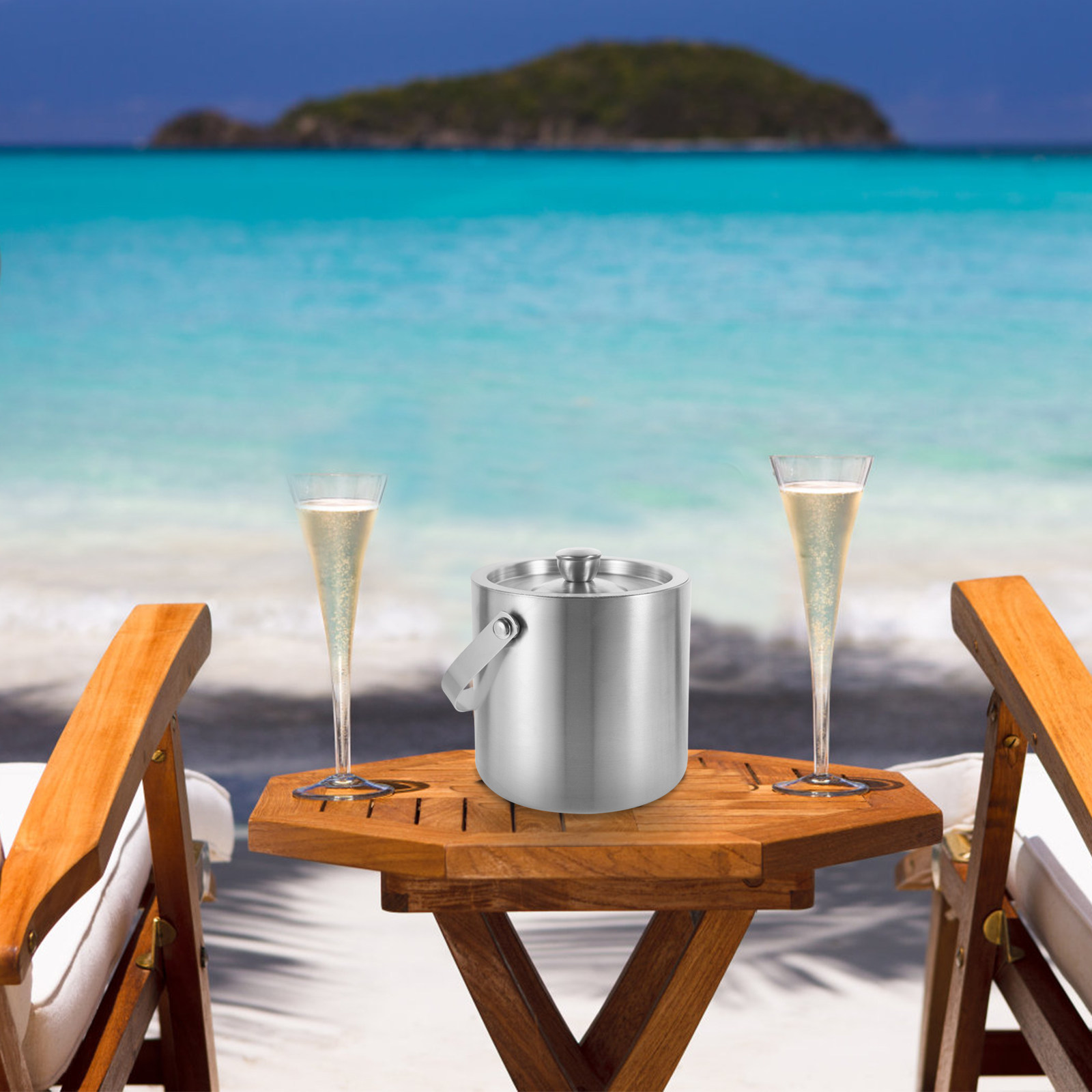 Stainless Steel Insulated Ice  - Wine Beer Restaurant review and price