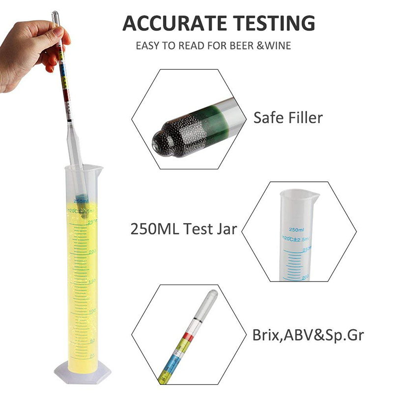 Hydrometer & Plastic Test Jar, - Wine Beer And Mead review and price